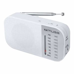 Muse M-025 RW – pārnēsājams radio, balts