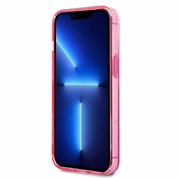 Karl Lagerfeld Gradient Ikonik Karl&Choupette viedtālruņa apvalks iPhone 13 Pro / iPhone 13 – rozā