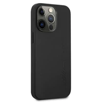 AMG Ādas karstspiedes viedtālruņa apvalks iPhone 13 Pro / 13 6.1" - melns