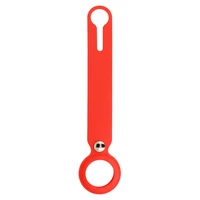 Silikona cilpa Airtag sarkana