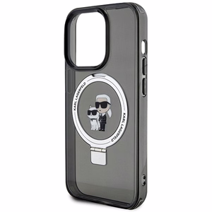 Karl Lagerfeld KLHMP13LHMRSKCK iPhone 13 Pro 6.1" чёрный/чёрный жёсткий чехол Ring Stand Karl&Choupette MagSafe