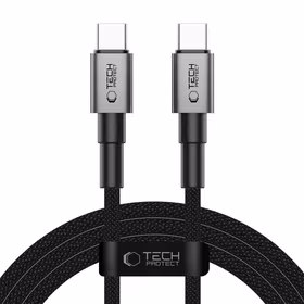 Tech-Protect UltraBoost DNA USB-C PD60W/3A kabelis 100cm - pelēks