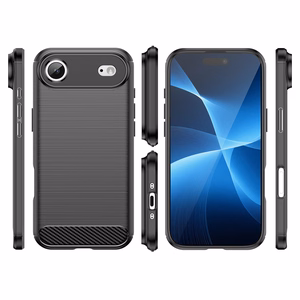 Carbon viedtālruņa apvalks iPhone 17 Air - melns