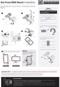 Spigen Gearlock priekšējais velosipēda stiprinājums MF100 melns