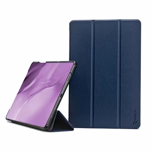 Korpuss Reach Smart Leather Apple iPad 10.9 2022/iPad 11 2025 tumši zils
