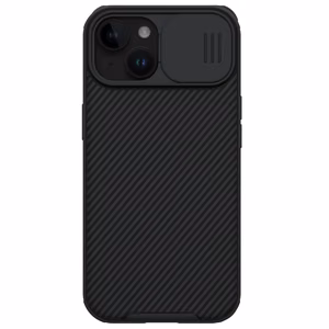 Nillkin CamShield Pro magnētiskais viedtālruņa apvalks iPhone 15 Plus ar kameras aizsardzību - melns