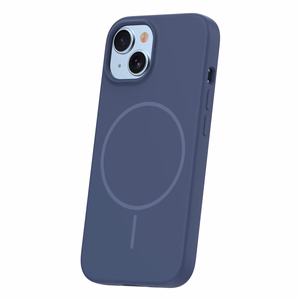 Silikona Thin Mag maciņš for iPhone 13 6,1" tumši zils