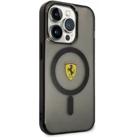 Ferrari FEHMP14LUKK iPhone 14 Pro 6.1" melns/melns cietais apvalks Translucent Magnētiskais