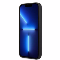 Viedtālruņa apvalks iPhone 13 6.1 - melns Silikona Logo plāksne MagSafe