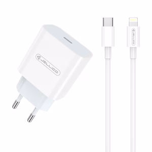 Charger Jellico AK180 20W USB-C + USB-C to Lightning cable 1.0m white