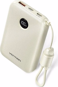 Vention FKAN0-C 10000mAh 22.5W portatīvais lādētājs USB bēšs