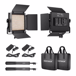 Neewer 660 divkrāsu LED komplekts, divas lampas 40W 3200-5600K