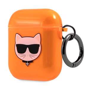 Karl Lagerfeld Choupette case for AirPods 1/2 - orange