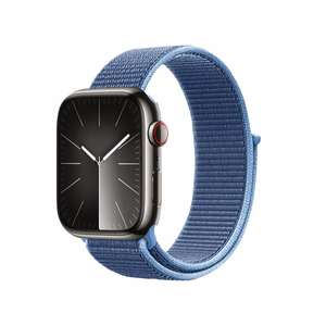 Crong Nylon Sport siksniņa Apple Watch 38 / 40 / 41 mm un 42 mm (Series 10 / 11) modeļiem, okeāna zila