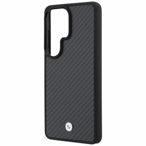 BMW Sign Magnetic Carbon Fiber MagSafe maciņš priekš Samsung Galaxy S26 Ultra melns