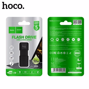Флешка 32ГБ USB 2.0 (USB A) Hoco UD6 чёрная