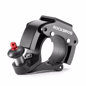 Rockbros 34210006001 C formas velosipēda zvaniņš – melns