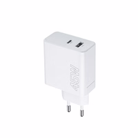 Maxlife MXTC-07-45AC PD QC lādētājs 1x USB-C 1x USB 45W balts
