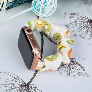 Fabric band for Apple Watch 42 / 44 / 45 mm strap bracelet rubber band - kiwi