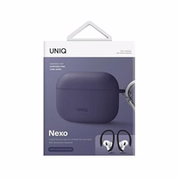 Uniq Nexo viedtālruņa apvalks AirPods Pro 2 + ausu āķi - violeta
