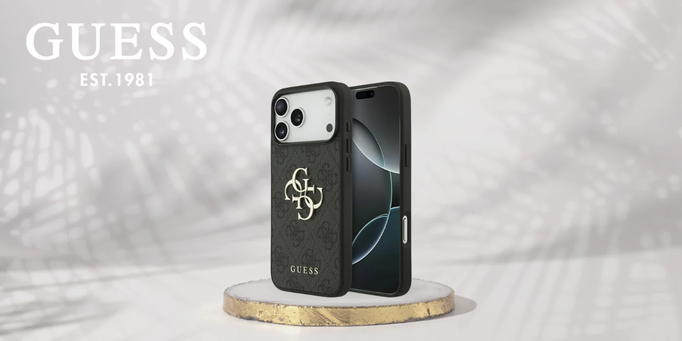 Guess 4G Big Logo чехол iPhone 17 Pro Max - черный