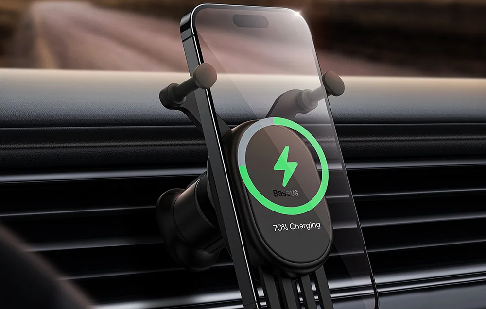 Baseus 15 W bezvadu uzlāde automašīnā