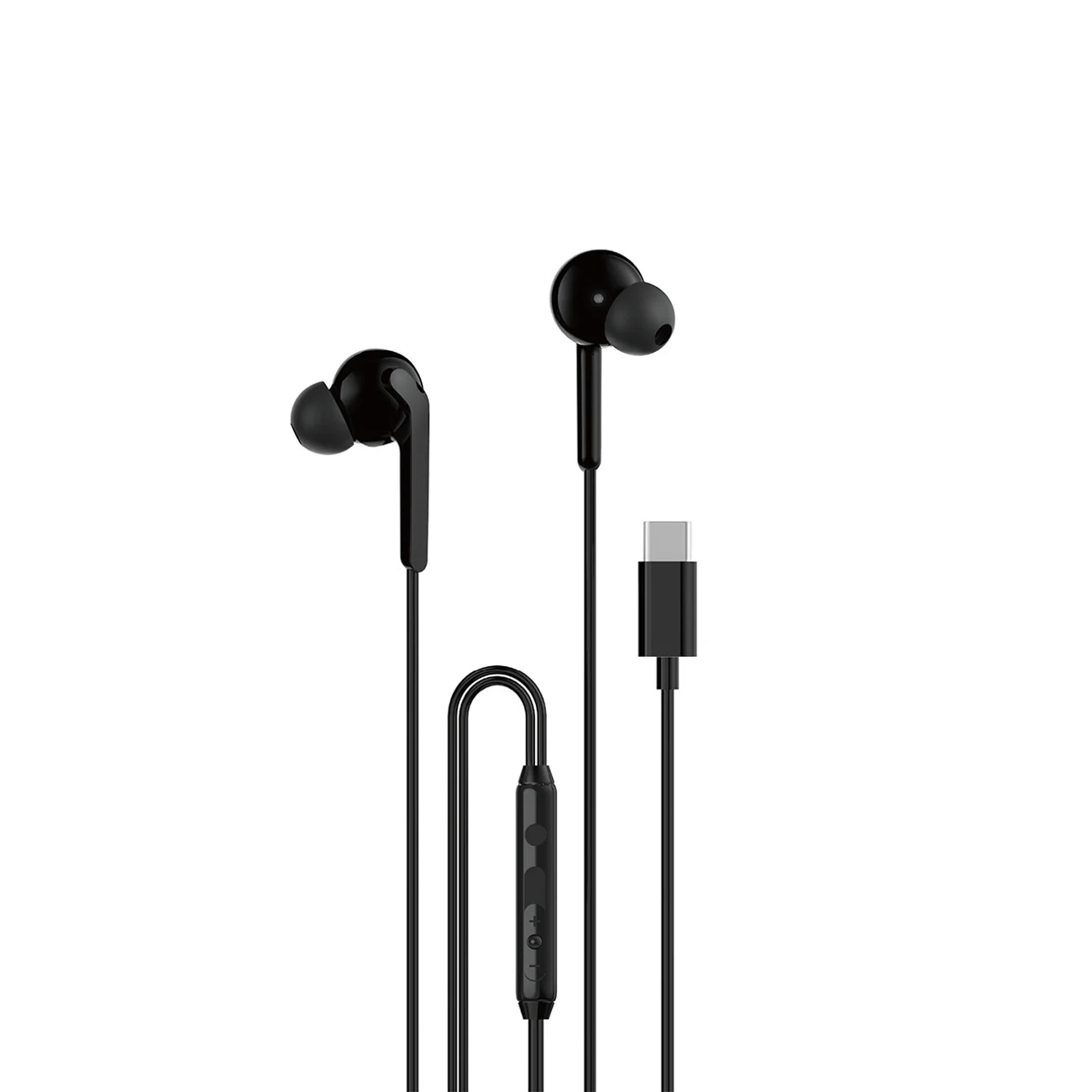 Dudao X3C+ проводные внутриканальные наушники USB-C 1,2 м — чёрный
