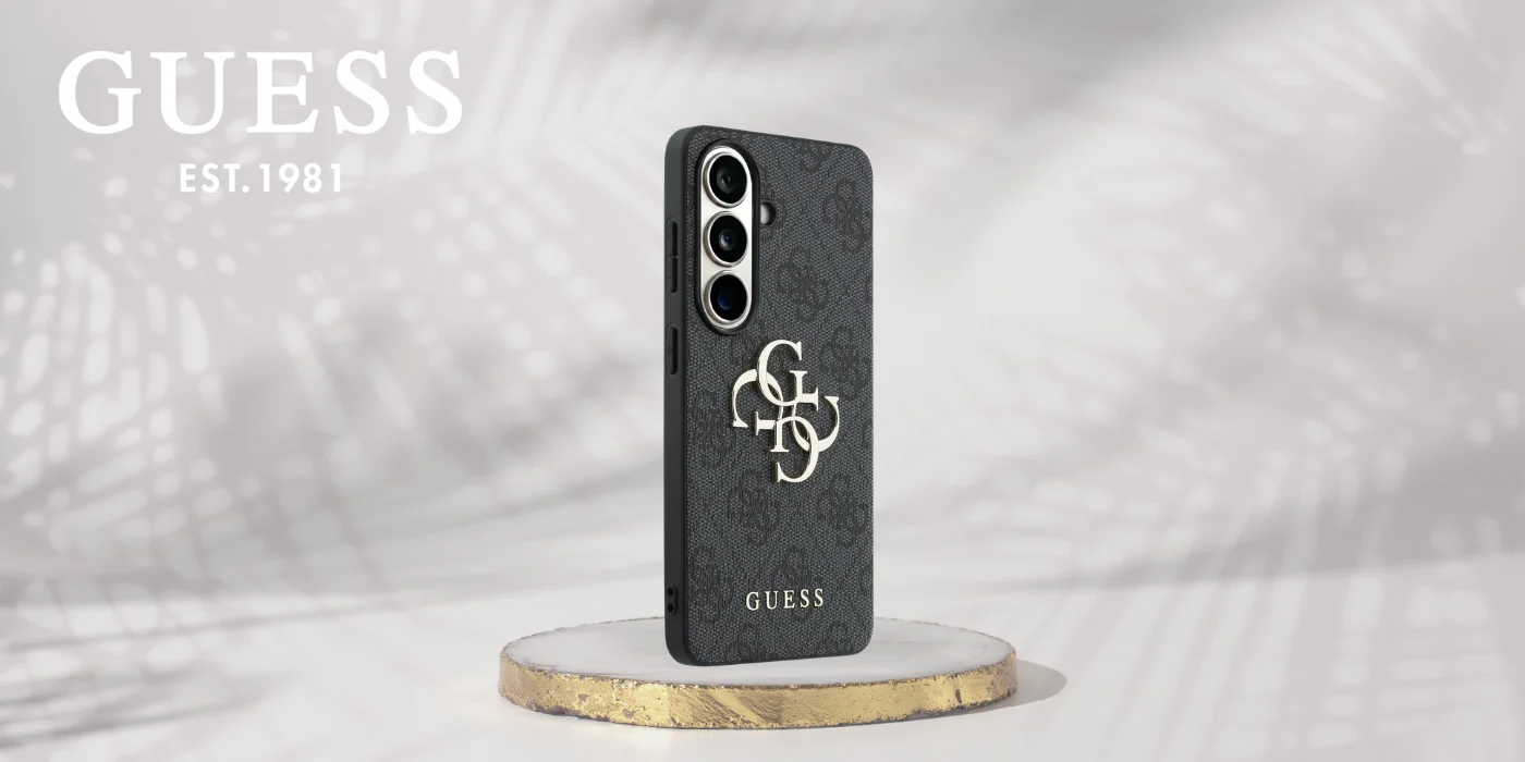 Guess 4G Big Metal Logo Case for Samsung Galaxy S26 - Black