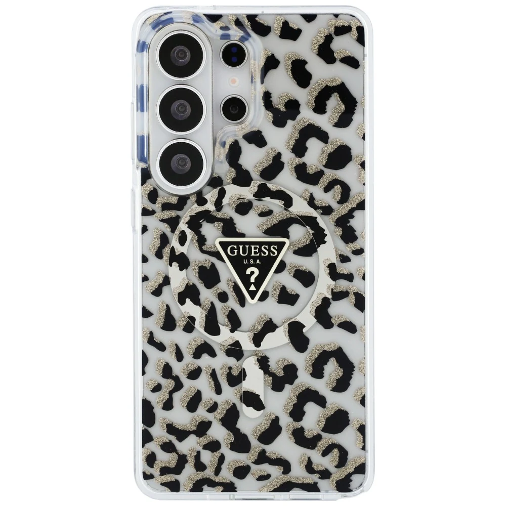 MagSafe gredzens uz Guess leoparda raksta maciņa