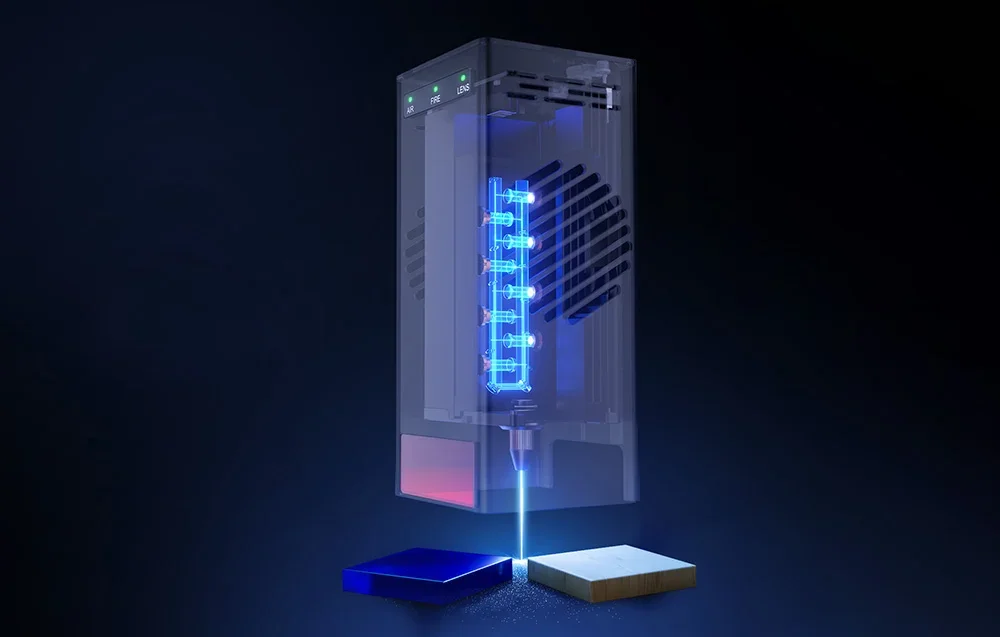 Slēgts Creality Falcon 2 Pro S korpuss ar gaismas filtru