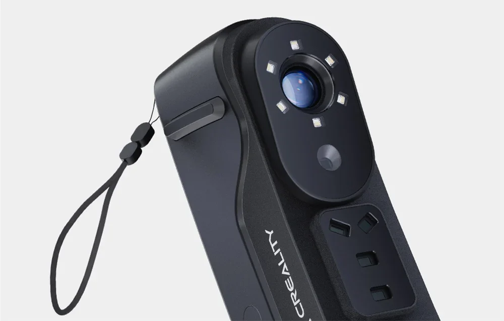 Creality 3D scanner galvas tuvplāns ar kameru un LED