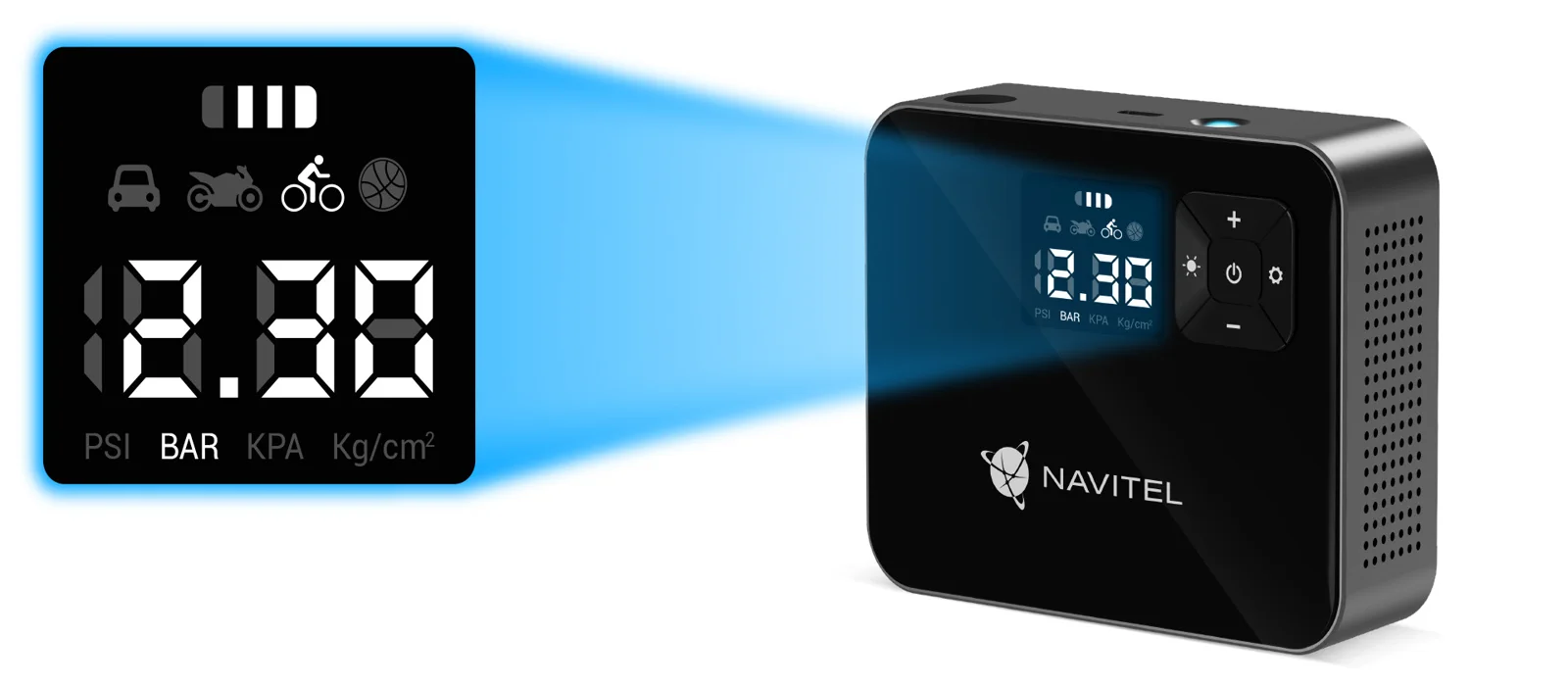 Navitel AIR 15 AL digitālais spiediena ekrāns