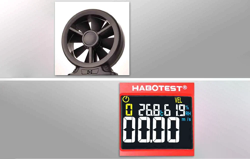 Digitālais anemometrs Habotest HT625B, USB