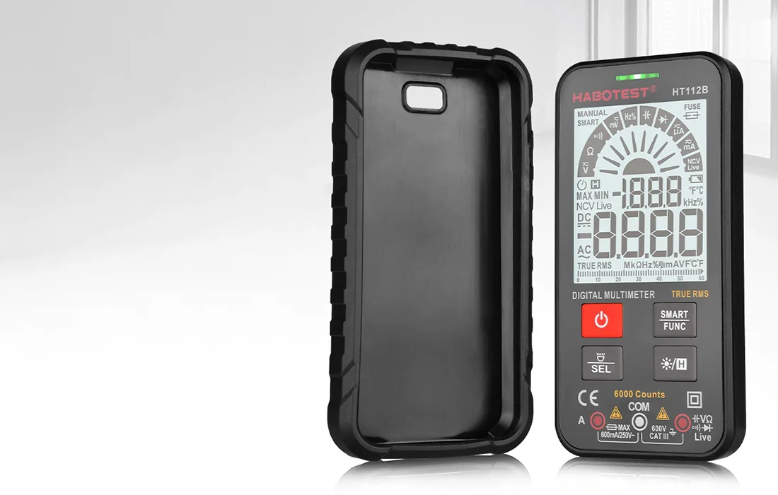 Digitālais universālais True RMS multimetrs Habotest HT112B