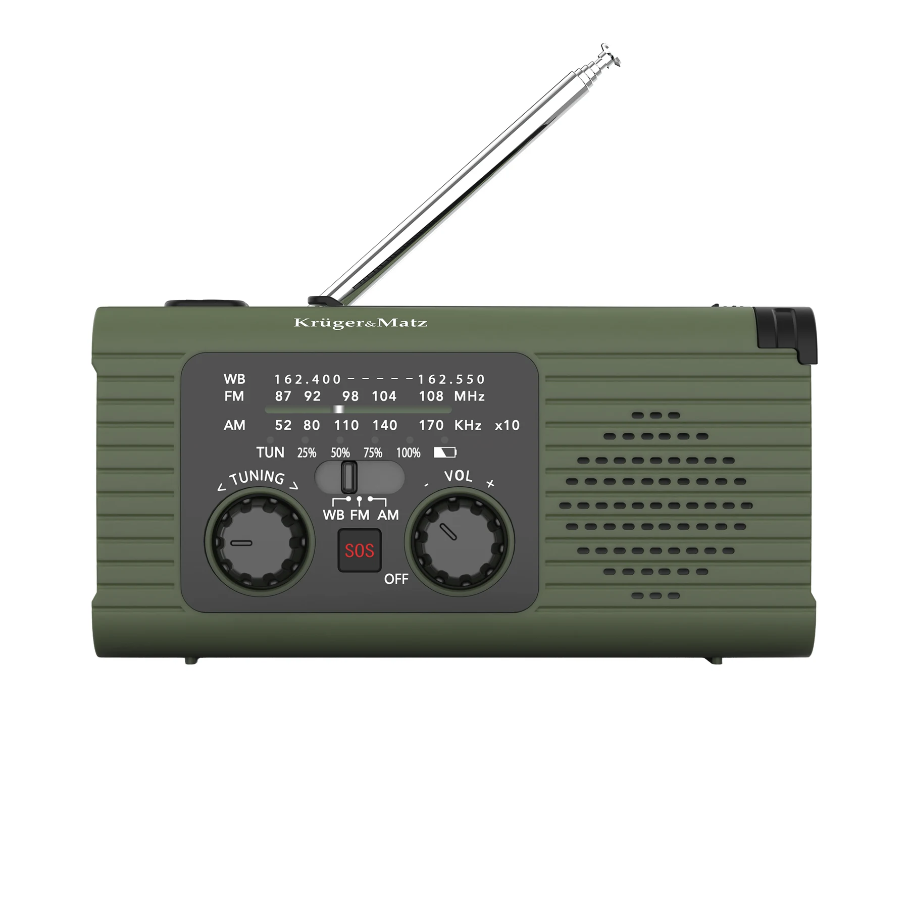 Krüger&Matz KM0836 radio ar SOS skaņas signāla funkciju