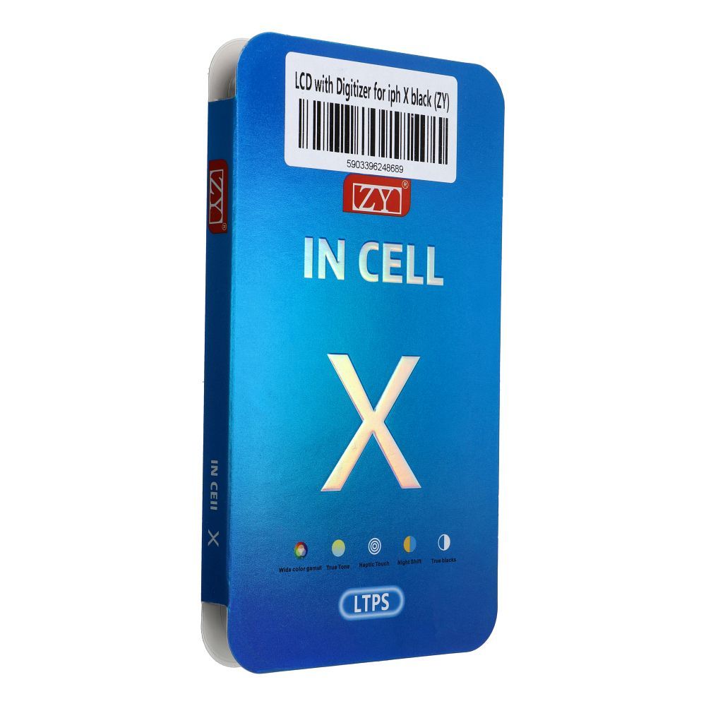 LCD ekrāns iPhone X ar digitizeru melns