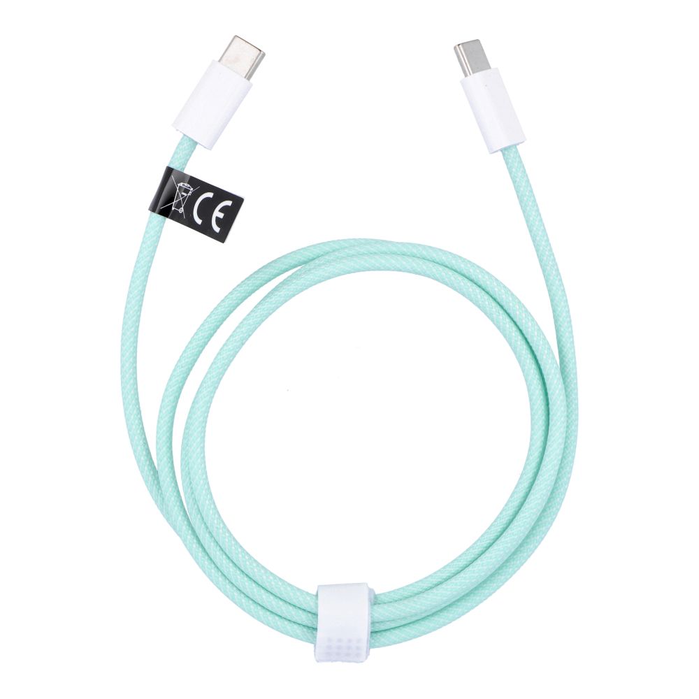 Kabelis Type-C uz Type-C PD QC3.0 3A 60W C263 1 m zaļš