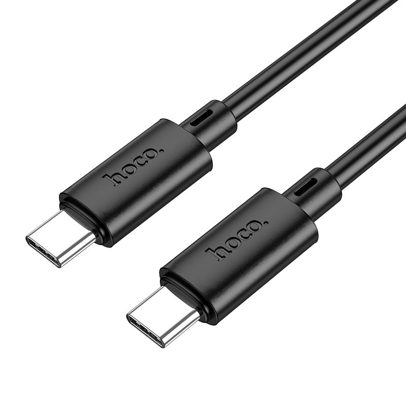 Kabelis USB C uz USB C Hoco 3A 60W 2 m X88 melns
