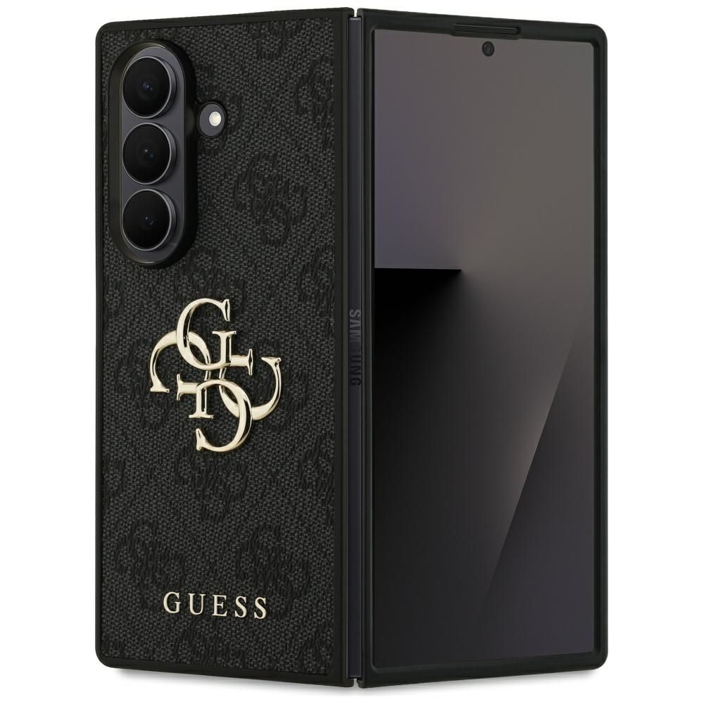 Viedtālruņa apvalks GUESS SAMSUNG Z Fold7 GUHCZFD74GMGGR (4G PU ar lielu logotipu) melns