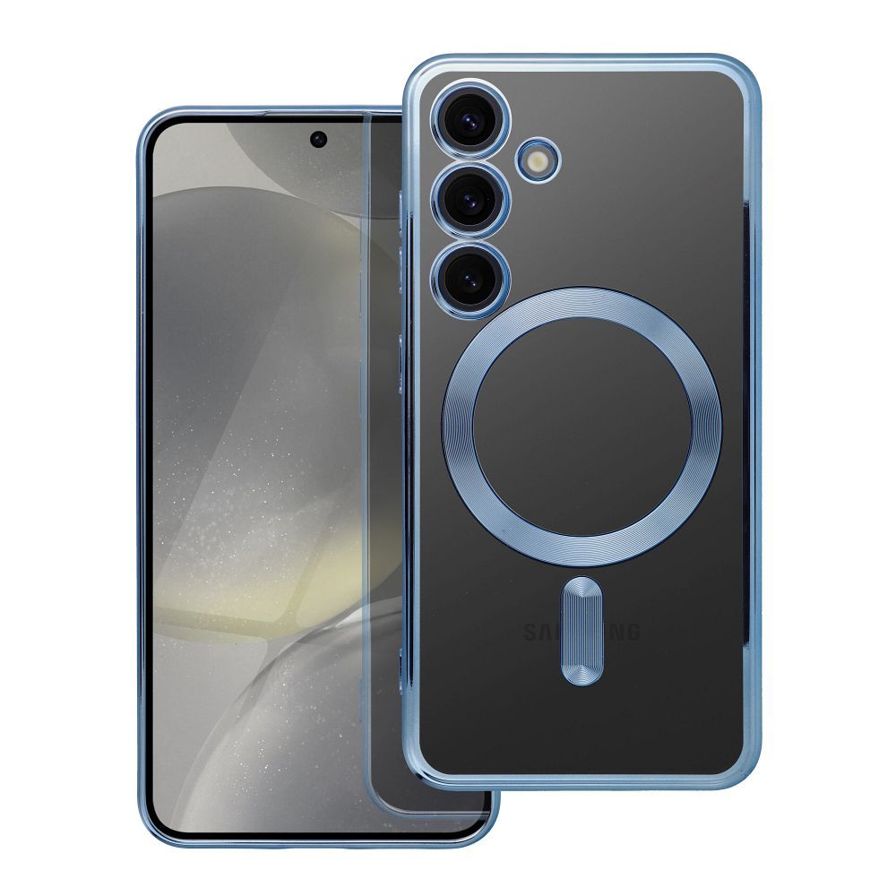 ELECTRO MAG COVER magnētiskais viedtālruņa apvalks, savietojams ar MagSafe, paredzēts SAMSUNG S24, zils