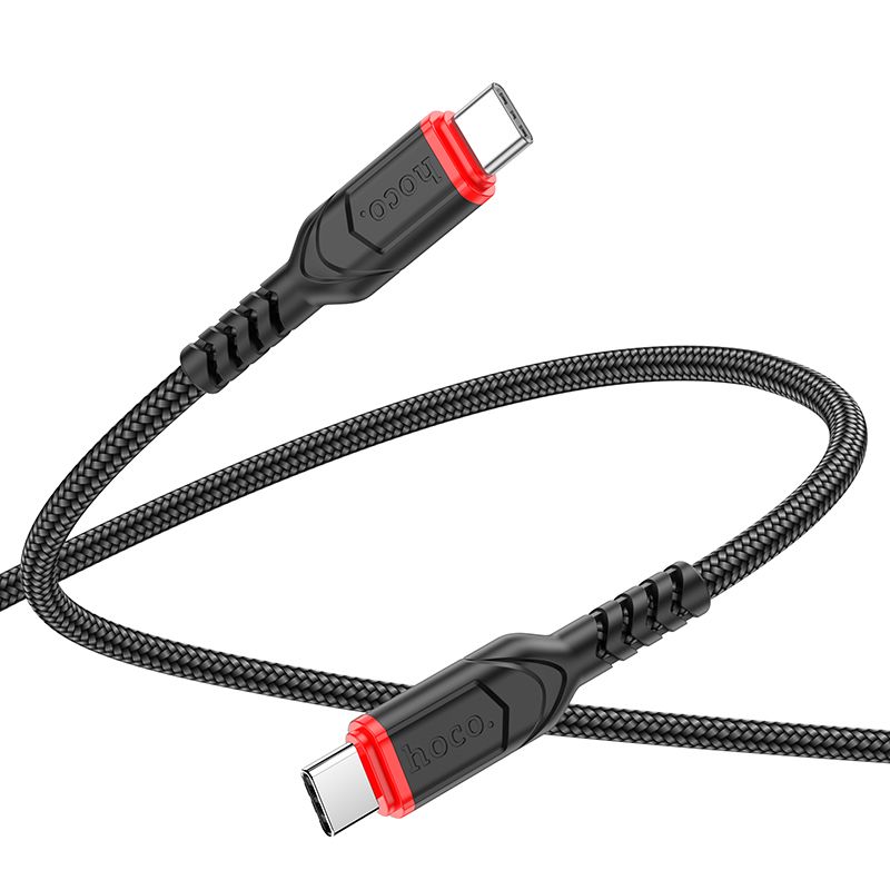Kabelis USB C uz USB C Hoco 3A 60W 3 m X59 melns