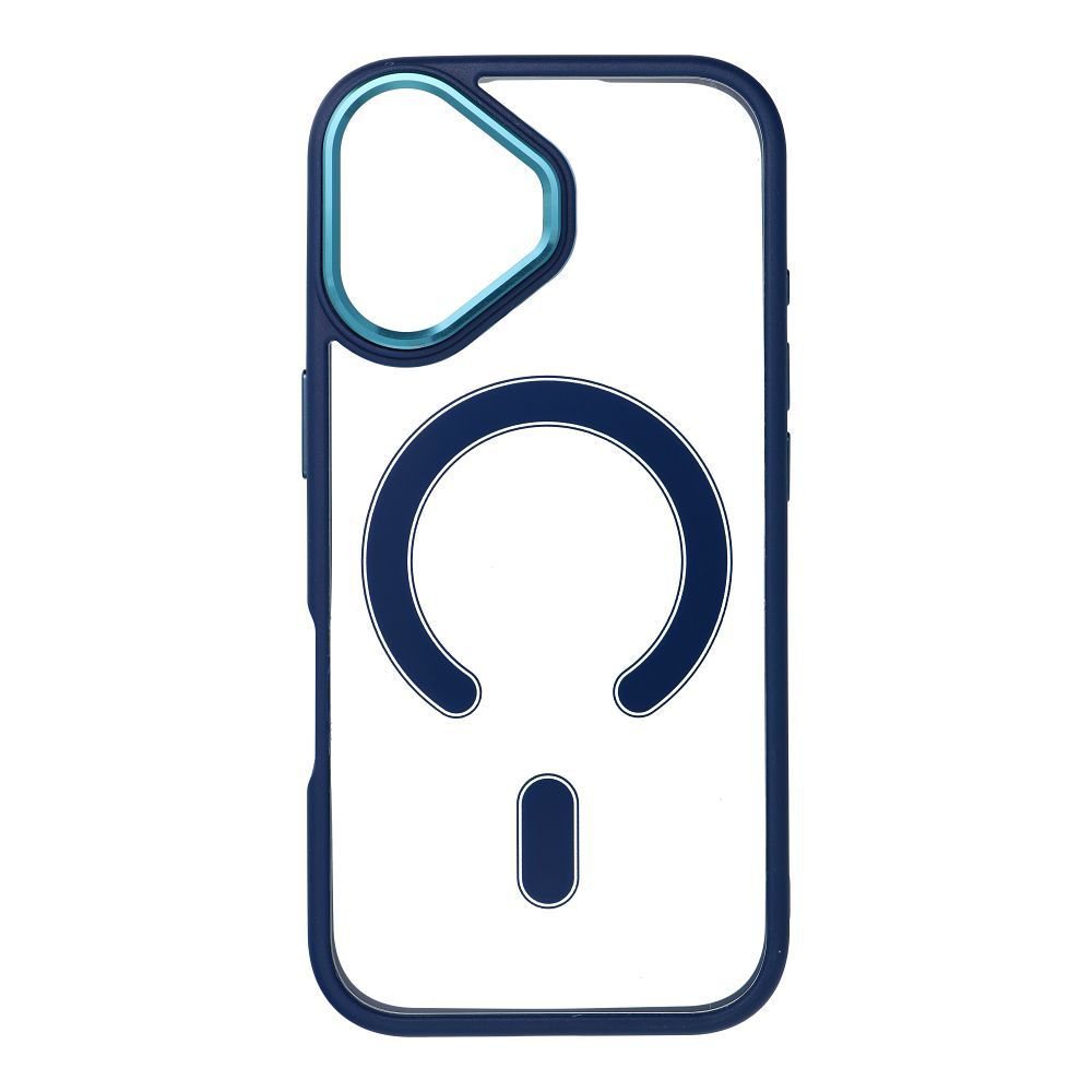 COLOR EDGE MAG COVER magnētiskais viedtālruņa apvalks, savietojams ar MagSafe, paredzēts IPHONE 17, tumši zils
