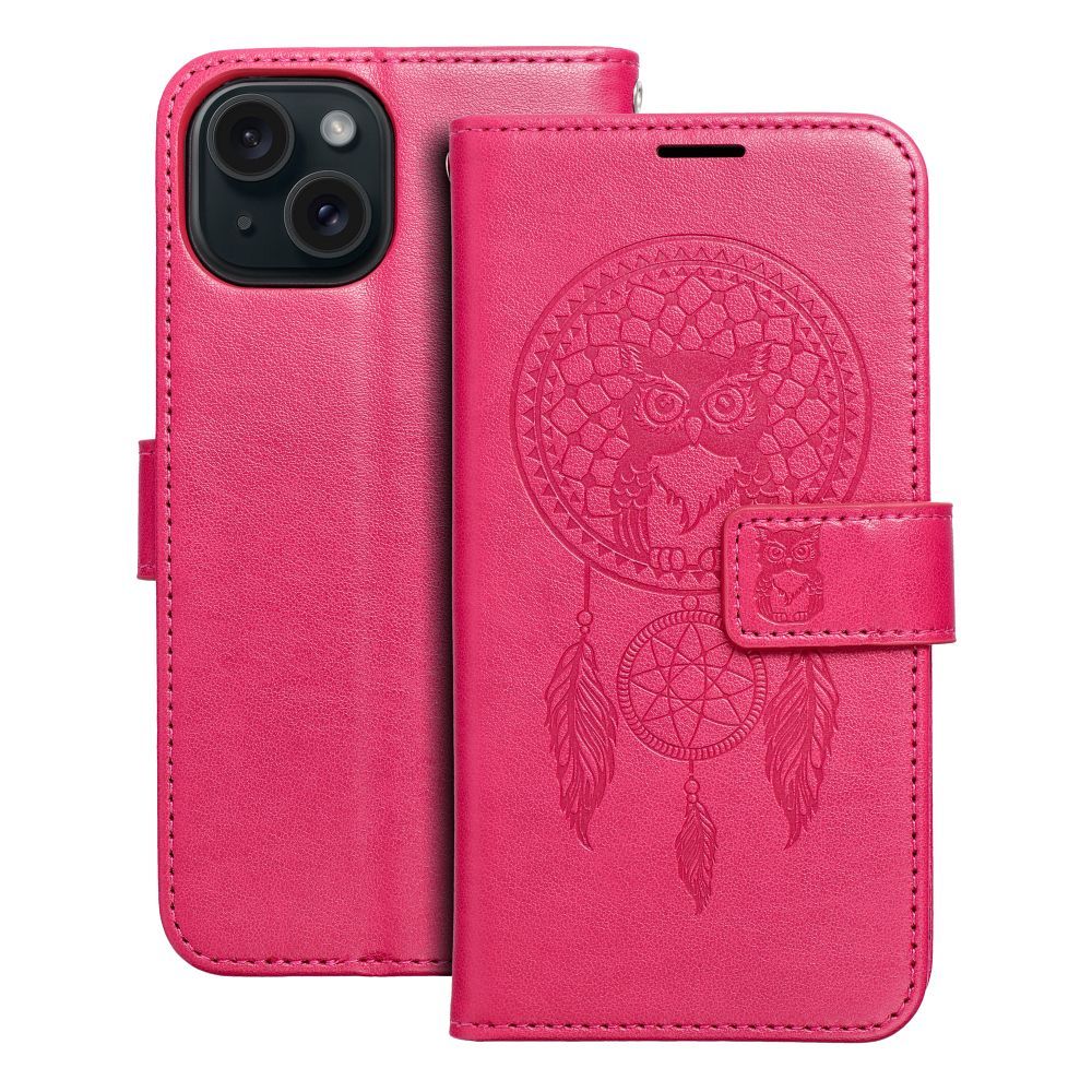 MEZZO Viedtālruņa apvalks IPHONE 15 dreamcatcher magenta krāsa