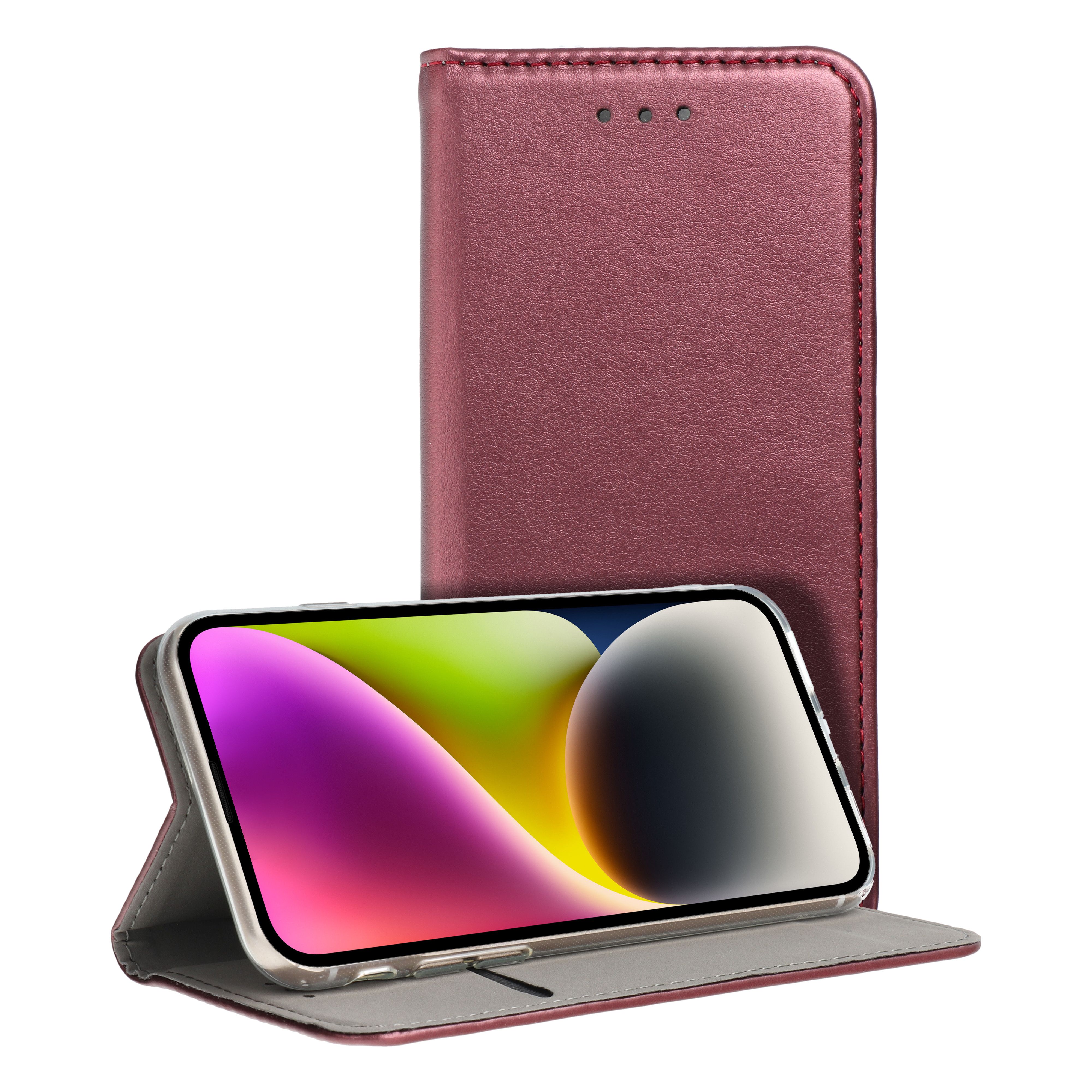 SMART MAGNETO grāmatas apvalks SAMSUNG A16 bordo