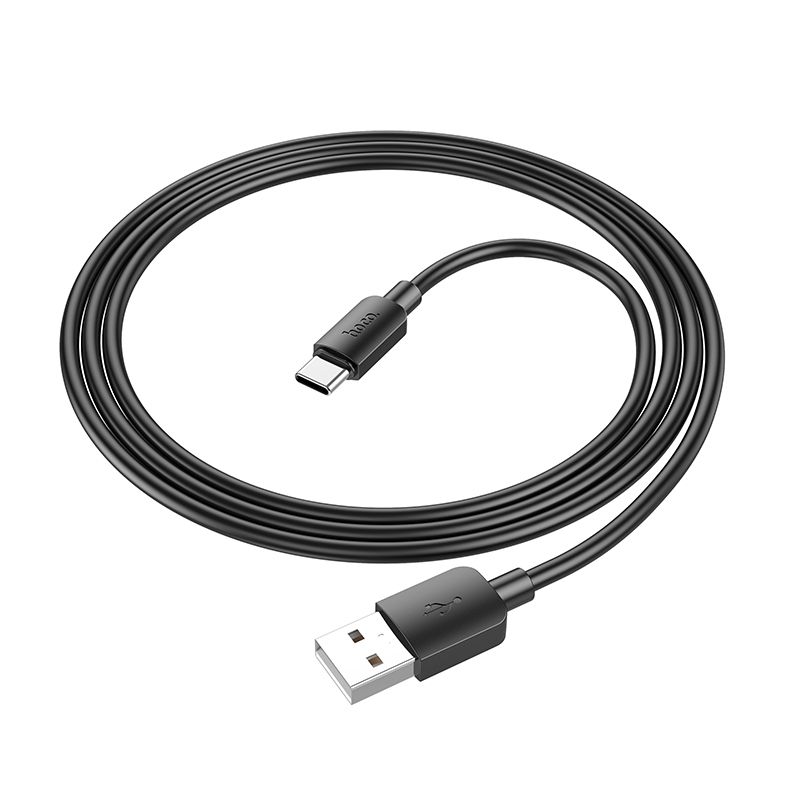 Kabelis USB A uz USB C Hoco PD 2,4A 27W 1 m X96 melns