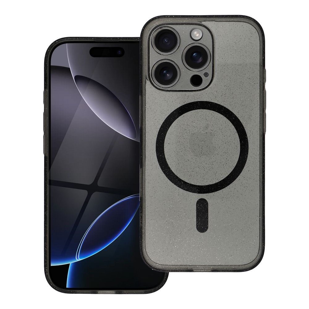 CLEAR MAG COVER viedtālruņa apvalks ar kameras aizsardzību, saderīgs ar Magnētisko SAMSUNG S26 Pro melns