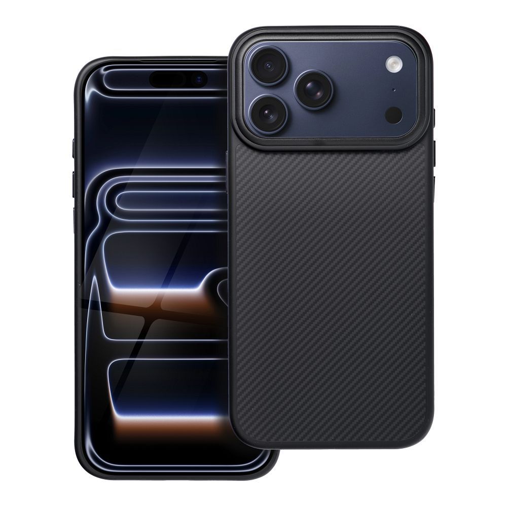 Carbon Elite Magnētiskais viedtālruņa apvalks saderīgs ar MagSafe IPHONE 17 PRO MAX melns