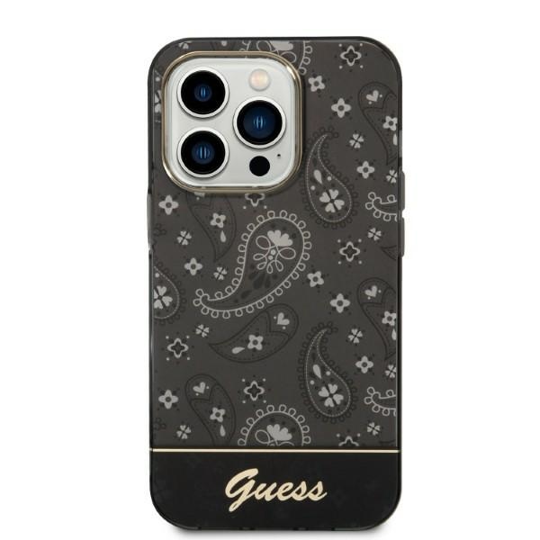 Guess Bandana Paisley iPhone 14 Pro 6.1" apvalks - melns