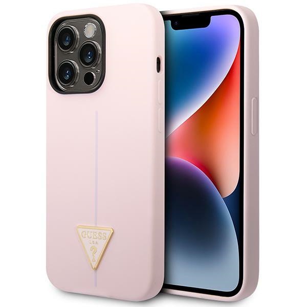 Guess Silikona Triangle iPhone 14 Pro 6.1 "apvalks - violets