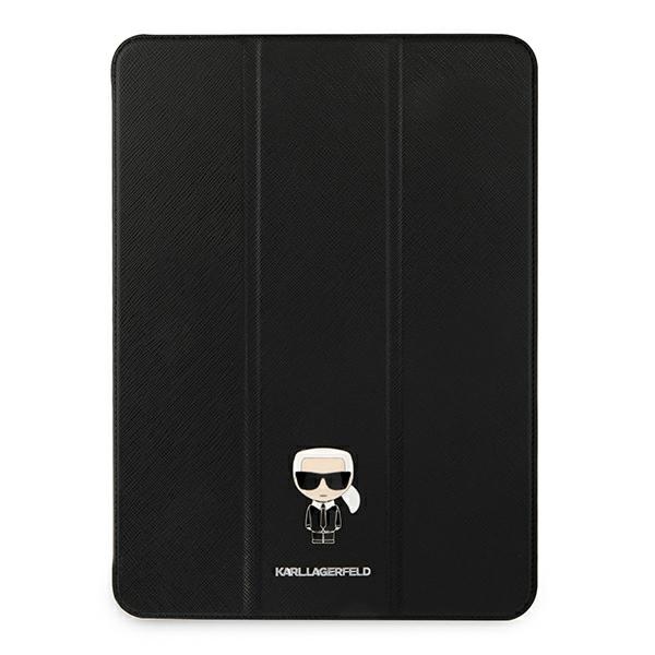 Karl Lagerfeld Saffiano Ikonic Karl apvalks iPad 11" Pro 2021 - Melns